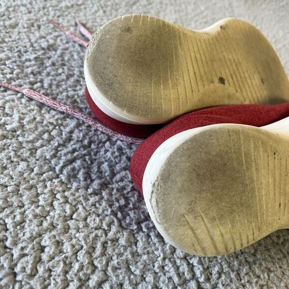 All birds Sneakers Womens 6 Red  Merino Wool Runners Low Athletic 0116NVK - Picture 8 of 9